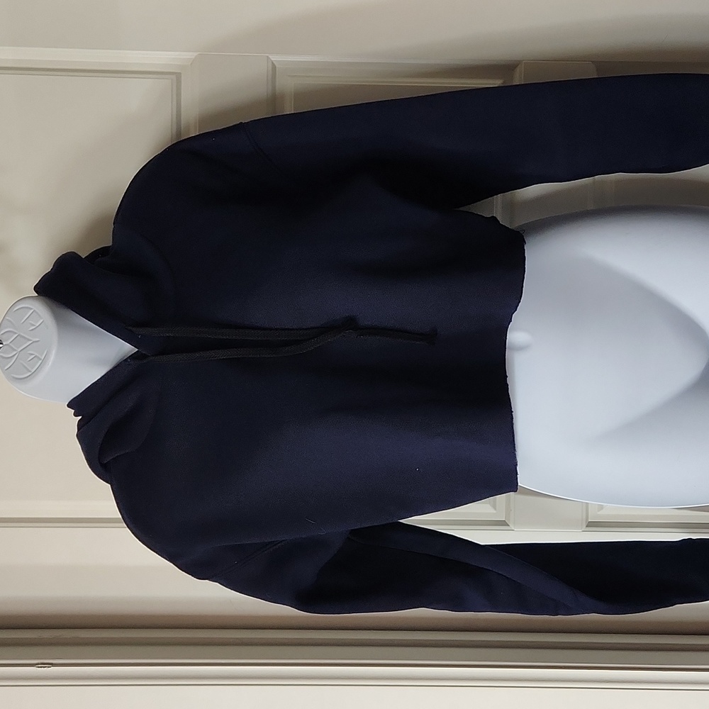 Over The Limit Apparel Raw Hem Crop Hoodie